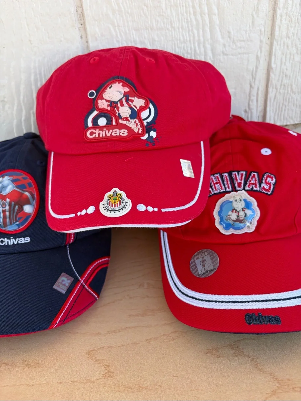 Chivas Baseball Caps - Red & Navy Trio Unisex